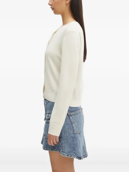 Cardigan Samsøe Samsøe din cașmir alb