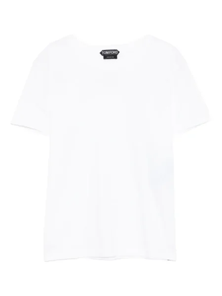 Tricou Tom Ford cu broderie alb