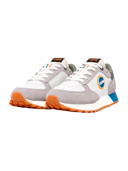 Sneakersy Colmar zamszowe z siateczki niebieskie