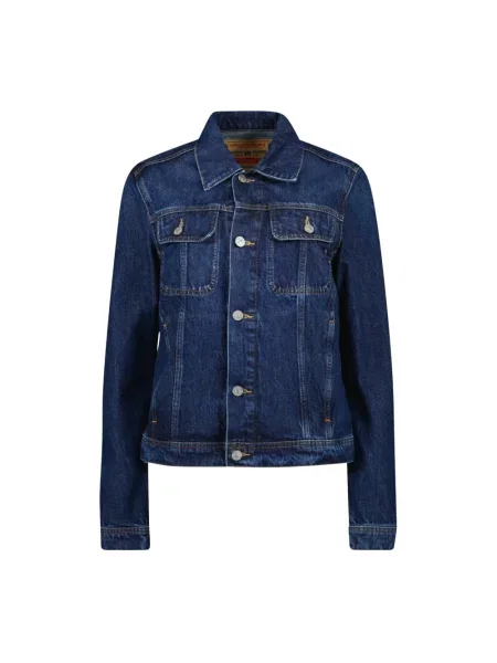 Diesel kurtka jeansowa DE-BONNY granatowy przejściowa niebieska