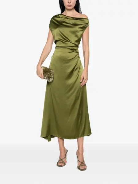 Rochie Staud drapată verde