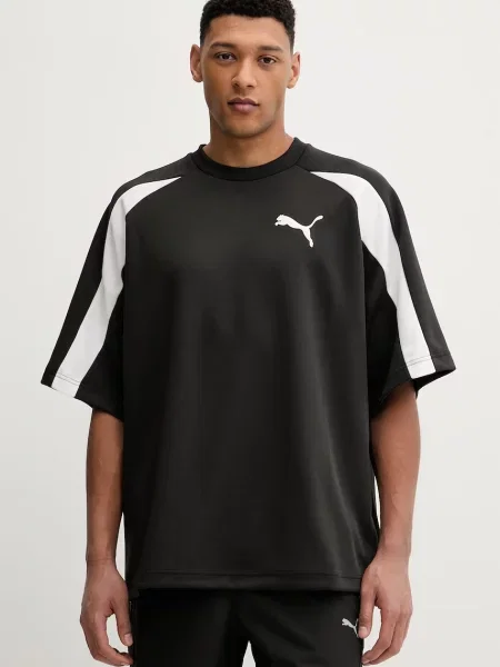 Kratka majica Puma Oversized Pique črna