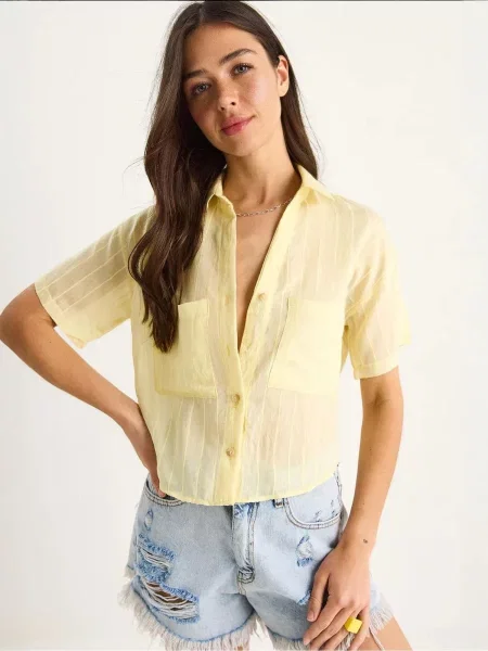 Bianco Lucci Halenka citronově žlutá