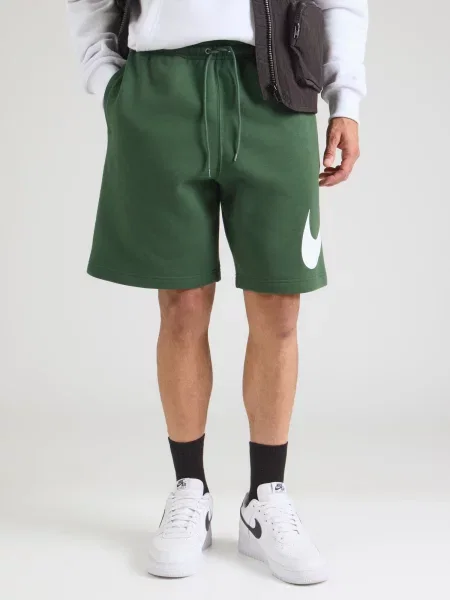 Nike Sportswear Nohavice CLUB smaragdová biela