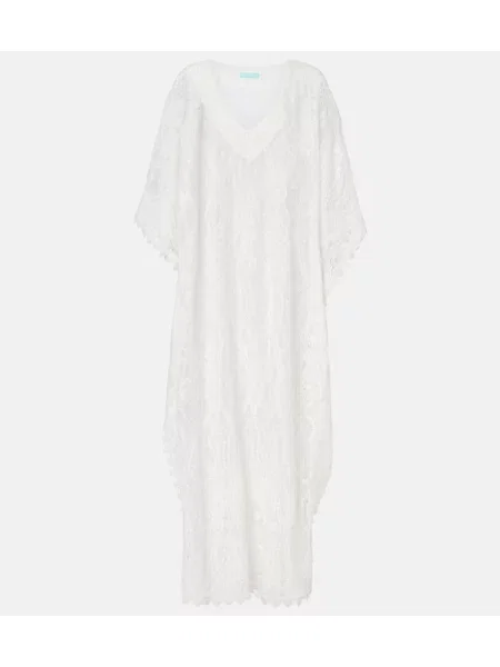 Rochie Melissa Odabash din dantelă de costum alb