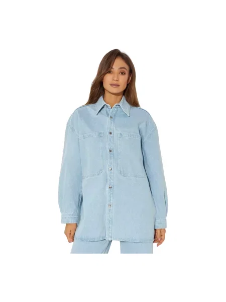 Bluzka Nanushka niebieska