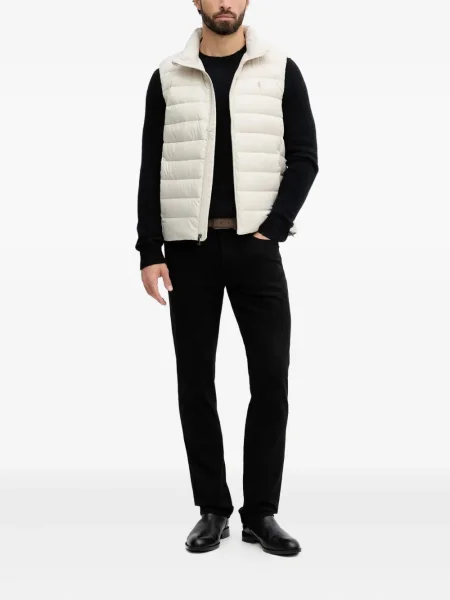 Zvonové prošívané tenisky Polo Ralph Lauren bílé