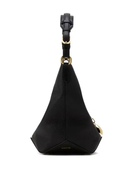 Geantă bucket Lanvin cu imprimeu geometric negru