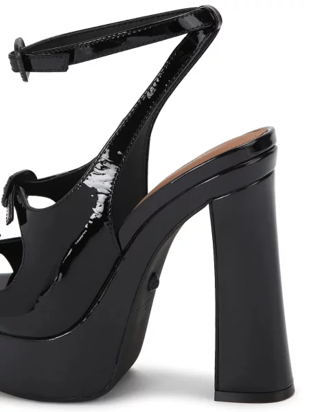 Кожаные босоножки Kurt Geiger London на высоком каблуке с пряжкой