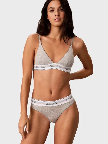 Стринги Calvin Klein серые