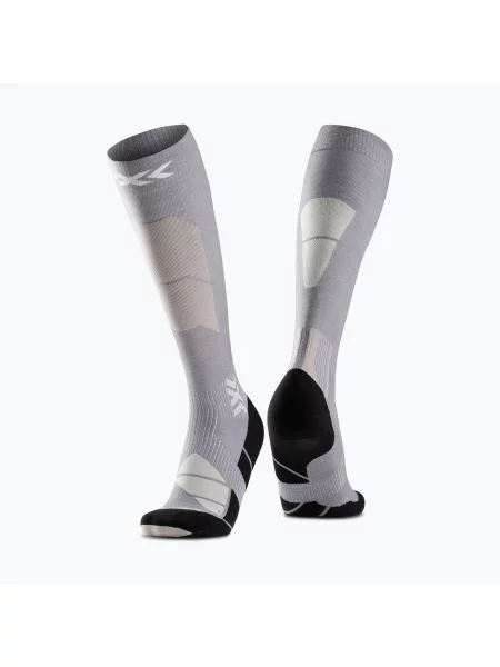 Скиорски чорапи X-Socks Ski Perform Merino Otc seal grey/light sand сиво