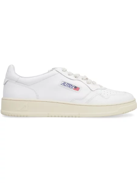 Sneakers Autry Medalist Low Man Leat/ Leat Wht/ Wht EUR 41 białe