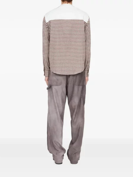 Pledinė flanelinė marškiniai Mm6 Maison Margiela ruda