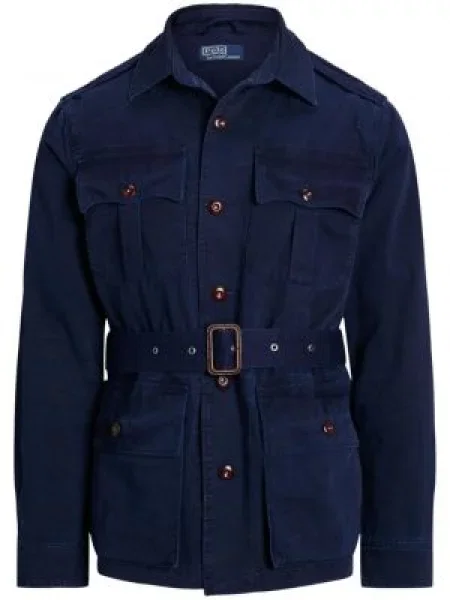 Αρκουδάκι polo Polo Ralph Lauren υφαίνω διαγωνίως με σχέδιο μπλε