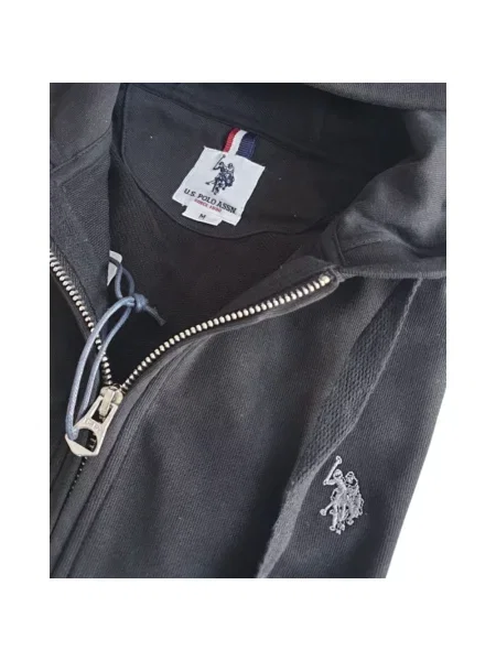 Koszulka polo U.s Polo Assn. z kapturem czarna