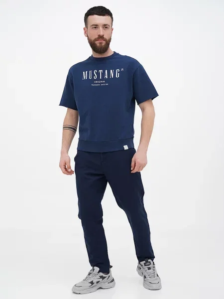 Завужені джинси Mustang Jeans Milano Linen Jogger синій