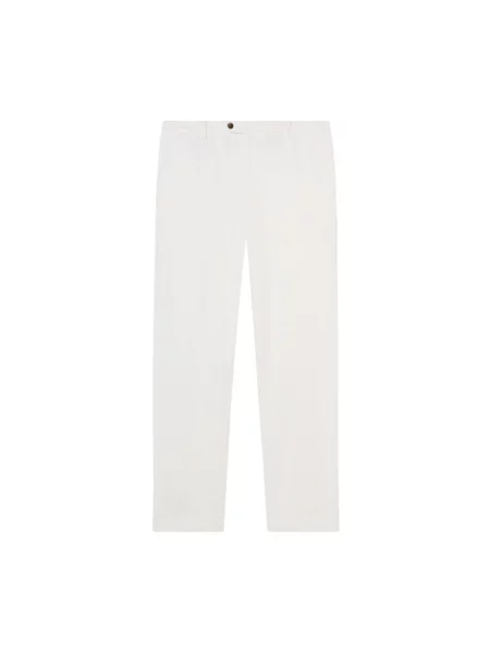 Сhinosy Brooks Brothers z twillu białe