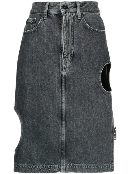 Fustă din denim Off-white alb