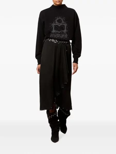 Fustă midi Marant Etoile plic negru
