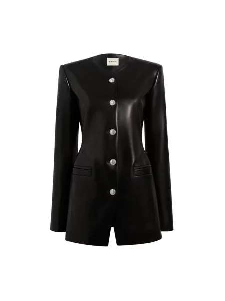 Marynarka Khaite skórzana czarna