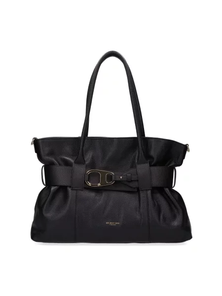 Torebka My Best Bags skórzana czarna