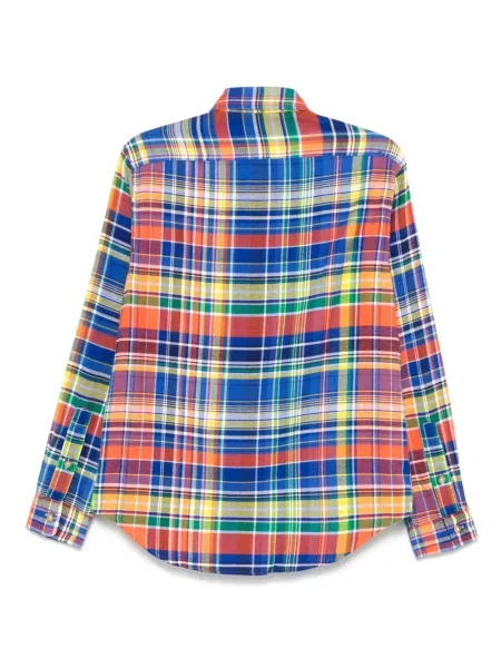 Košulja Polo Ralph Lauren s printom karirana puplin bijela