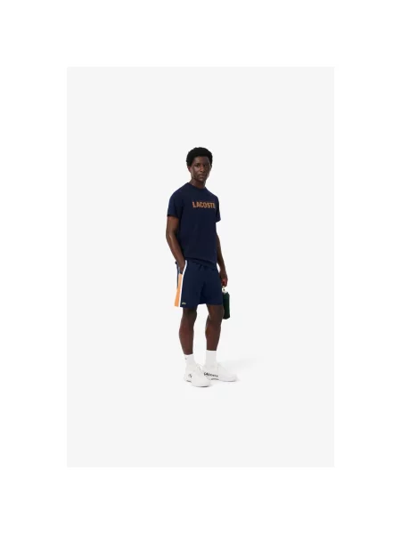 Pantaloni Lacoste albastru