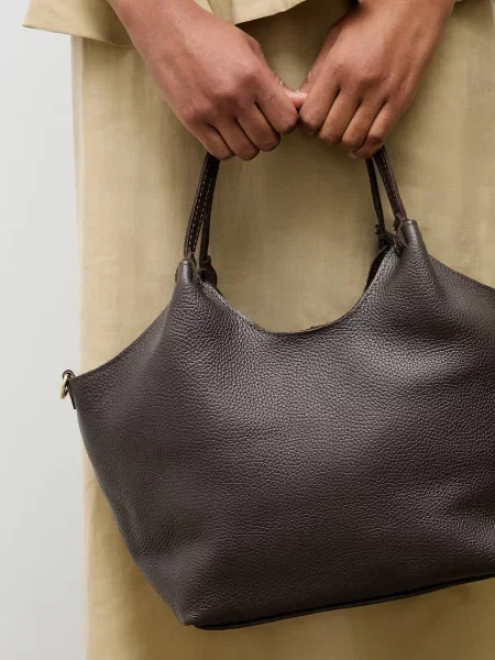 Answear.LAB geantă shopper pentru femei din piele maro