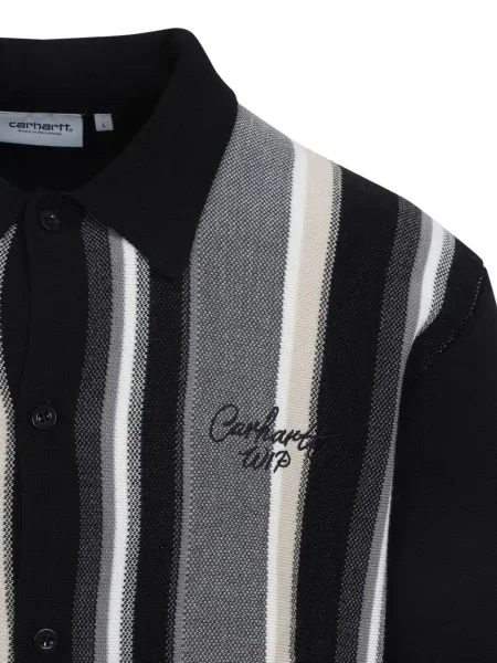 Жилетка Carhartt Wip на райета черно
