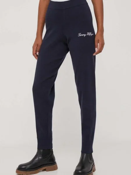Tommy Hilfiger Melegítő alsó Script Graphic Sötétkék kék