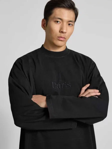 Bluza o kroju regular fit z bawełny Vetements czarna