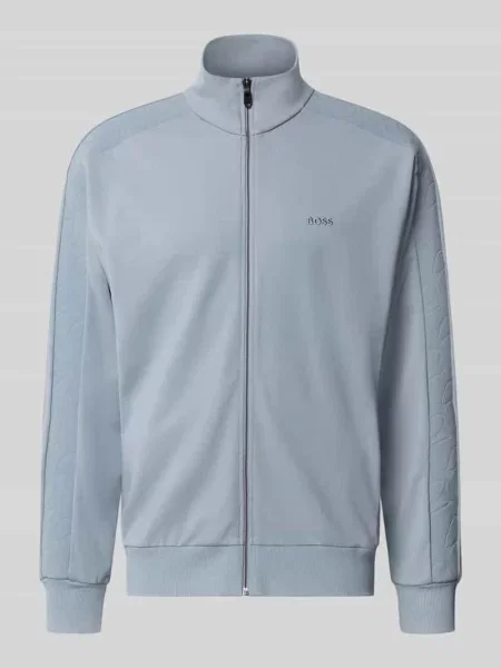 Bluza rozpinana o kroju regular fit z mieszanki model SW_Union Tape FZ' Boss Green