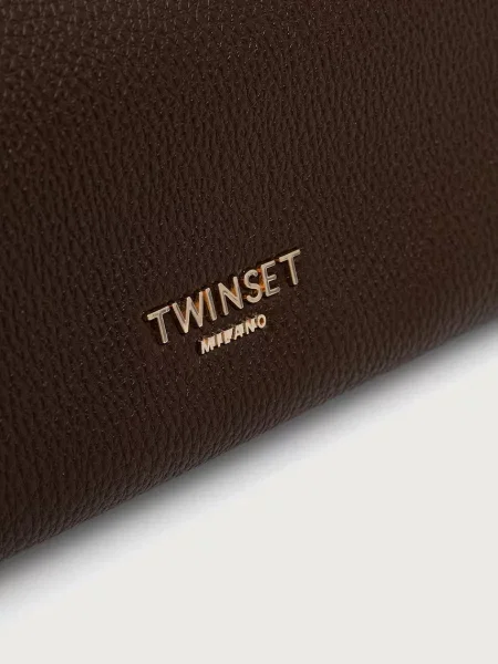 Кожаная сумка шоппер Twinset
