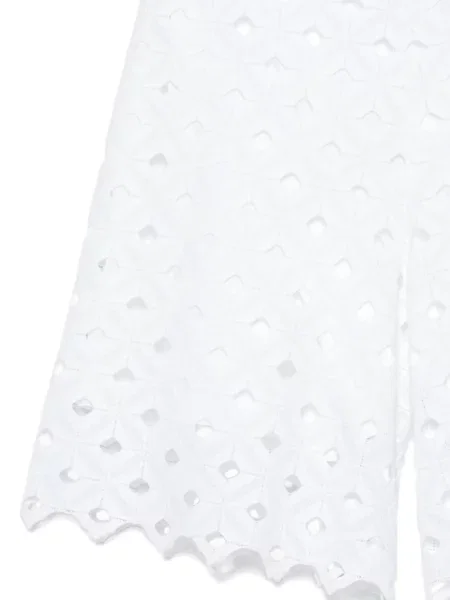 Pantaloni scurți Max Mara cu broderie alb
