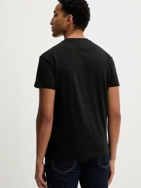 Tričko Tommy Jeans s potiskem černá