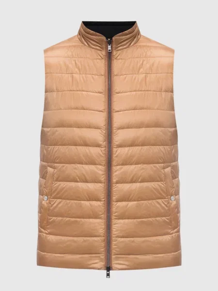 Двосторонній пуховий жилет Herno синій