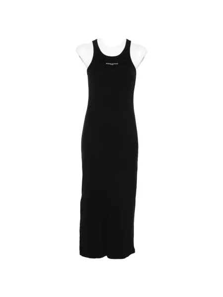 Rochie Maison Kitsune de costum cu nervuri negru