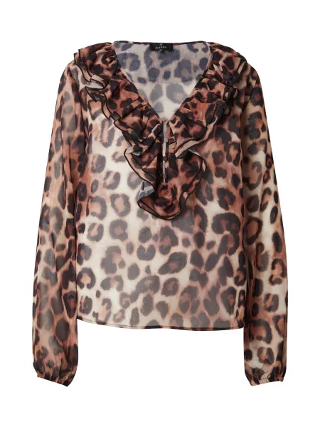 Monari Bluză maro / maro cappuccino negru