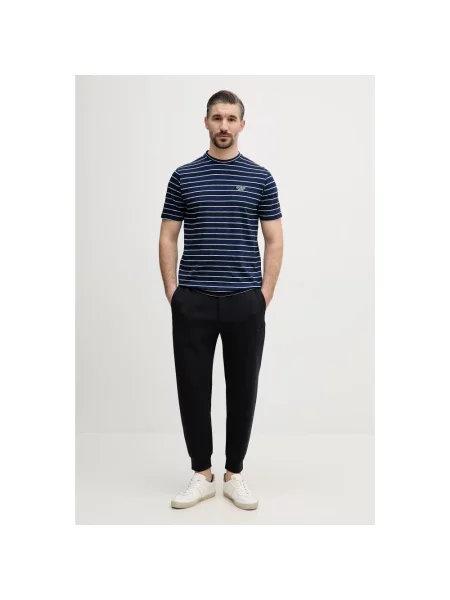 Emporio Armani Spodnie dresowe niebieskie