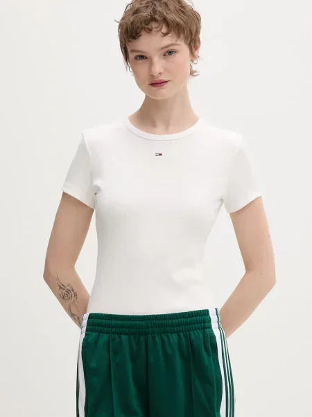 Tommy Jeans basic tričko s bílé