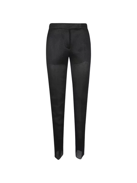 Pantaloni Max Mara plasă negru