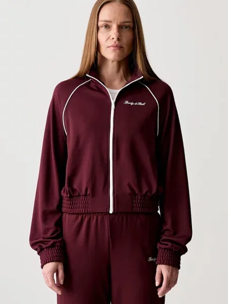 Sporty & Rich Signature Logo Retro Track hanorac cu pentru femei