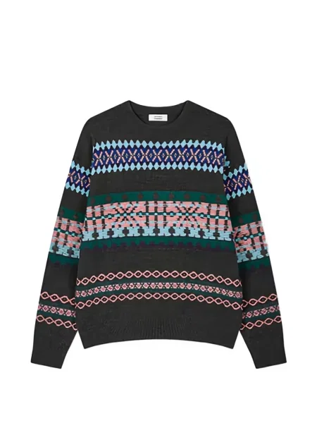 Pulover Tomboy din jacard gri