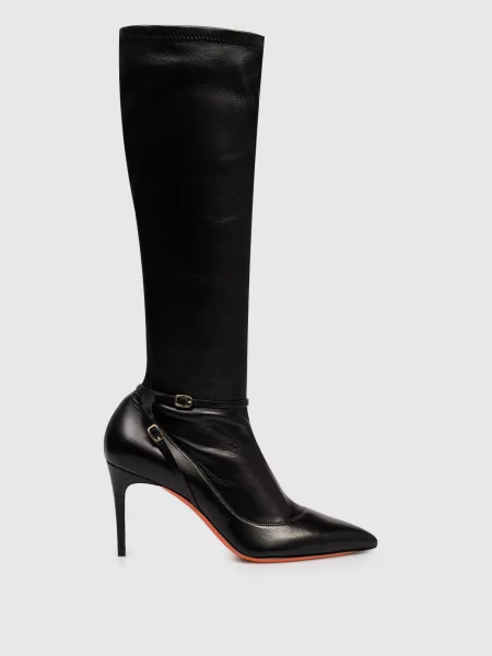 Шкіряні чоботи Santoni чорні
