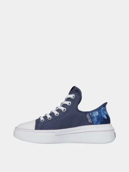 Кожаные кроссовки Skechers синие