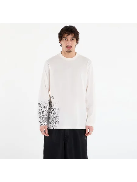 Tricou Gfx Long Sleeve T-Shirt Chalk White XS alb