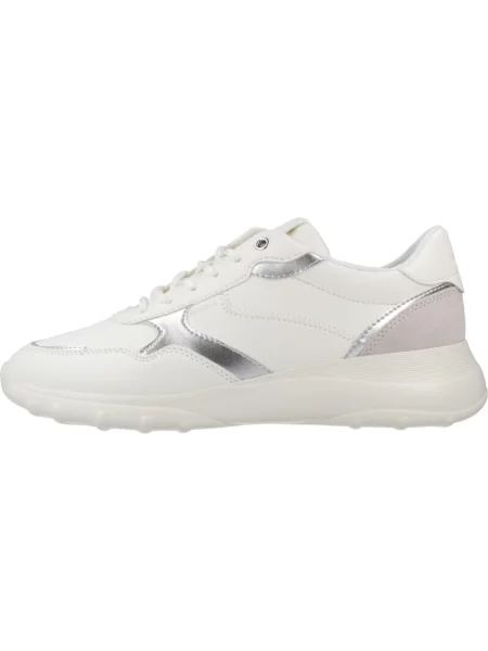 Lniane sneakersy Geox białe