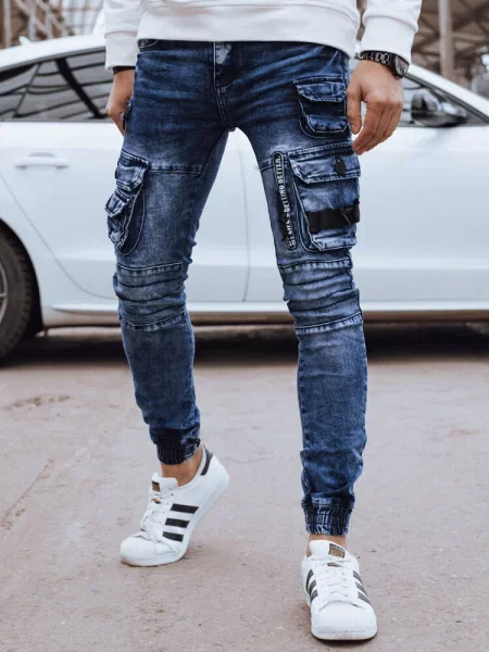 Pantaloni cargo Dstreet albastru