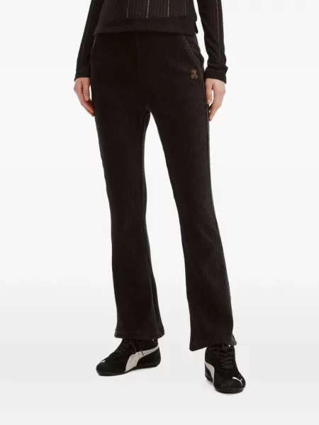 Pantaloni Izzue de catifea cord negru