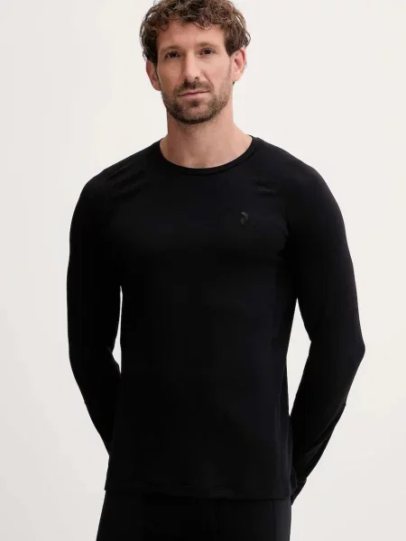 Peak Performance longsleeve funkcyjny z dodatkiem wełny Magic czarna